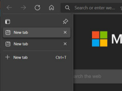 微软 Edge 浏览器 v91 隐藏功能：开启垂直标签页后，可关闭标题栏